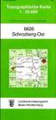 Topographische Karte Baden-Württemberg Schrozberg-Ost
