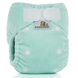 Kalhotková plenka MiniMimi Duo Bamboolik Mentolová (+ Krátká vkládací plena Duo)