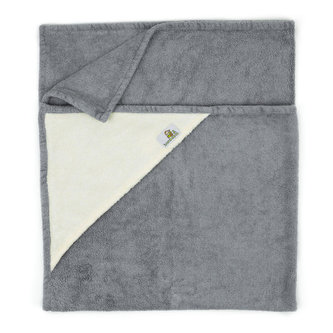 Osuška z bambusu Bamboolik Šedá s kapucí