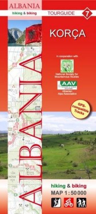 Albania hiking & biking 1:50000, 9 Teile