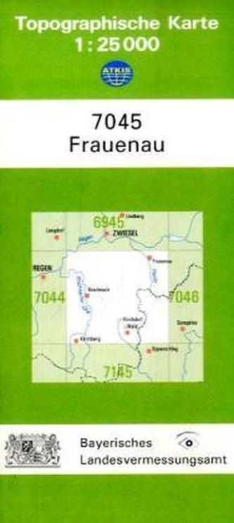 Topographische Karte Bayern Frauenau