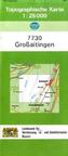 Topographische Karte Bayern Großaitingen