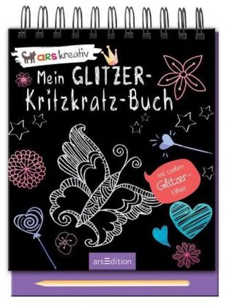 Mein Glitzer-Kritzkratz-Buch, m. Stift