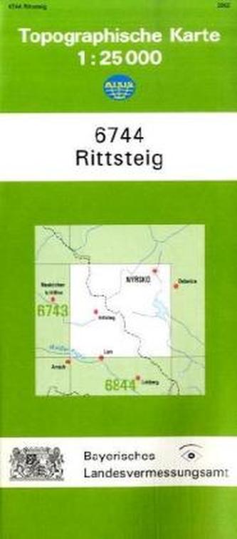 Topographische Karte Bayern Rittsteig
