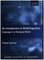 An Introduction to Multilingualism