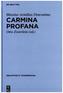 Carmina profana