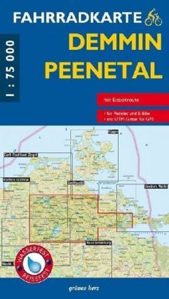 Fahrradkarte Demmin, Peenetal