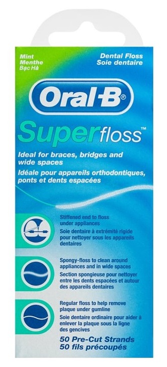 Oral-B Super Floss 50 Pre-Cut Strands