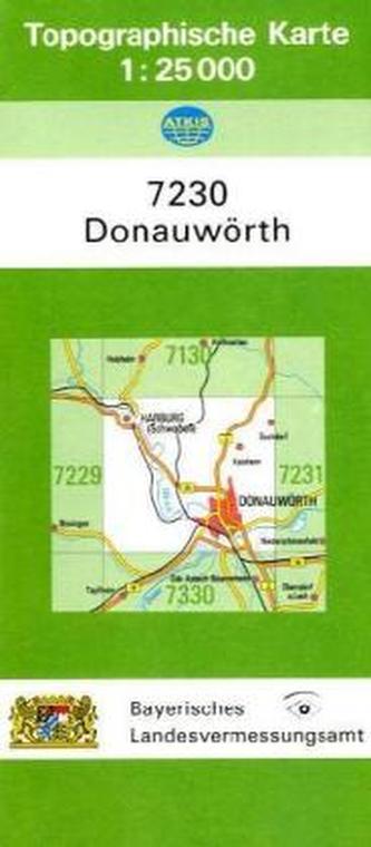 Topographische Karte Bayern Donauwörth