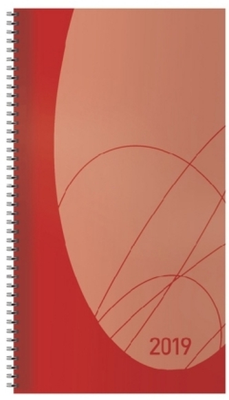 Taschenkalender Modus XL Flexi Colourlux rot 2019