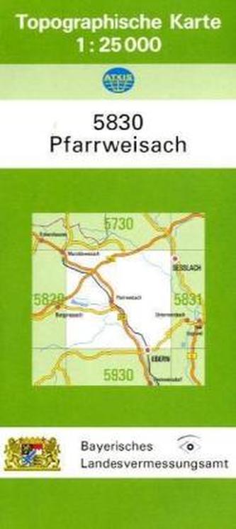 Topographische Karte Bayern Pfarrweisach