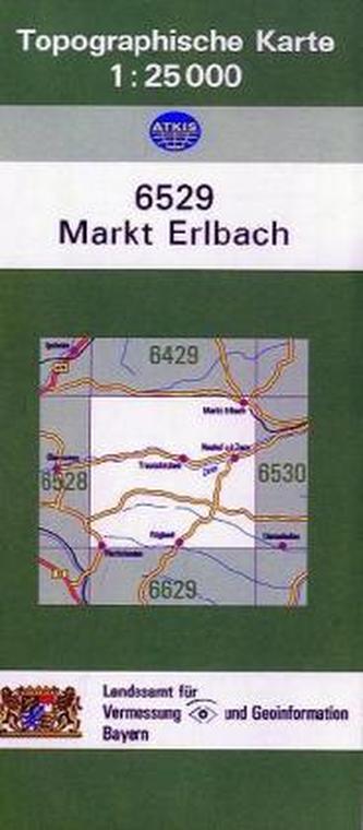 Topographische Karte Bayern Markt Erlbach