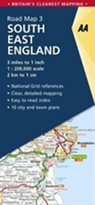 AA Road Map Britain Straßenkarte South East England