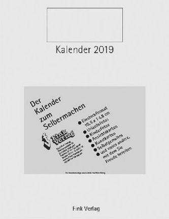 Kalender zum Selbermachen 2019