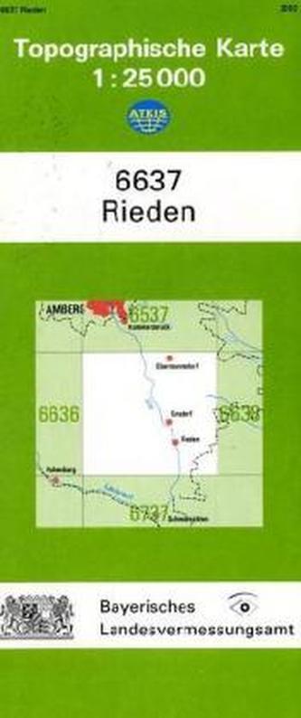 Topographische Karte Bayern Rieden