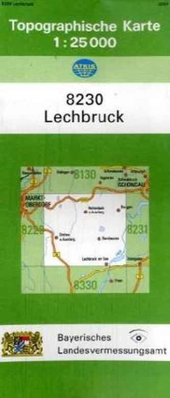 Topographische Karte Bayern Lechbruck