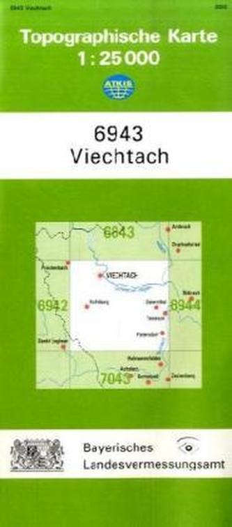 Topographische Karte Bayern Viechtach