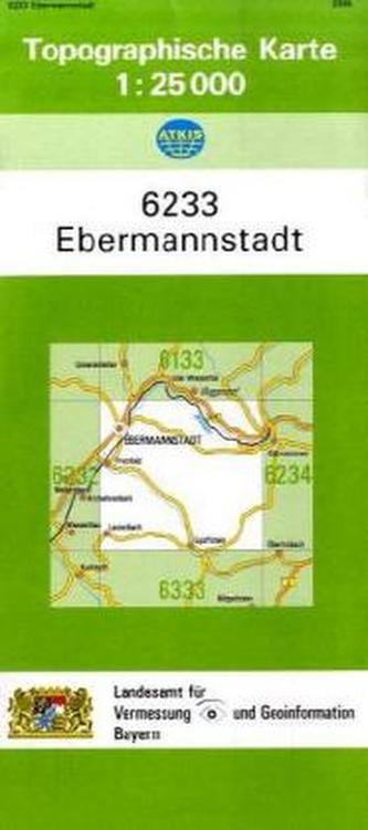 Topographische Karte Bayern Ebermannstadt