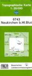 Topographische Karte Bayern Neukirchen bei Hl. Blut