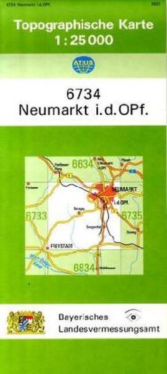 Topographische Karte Bayern Neumarkt i. d. OPf.