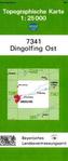 Topographische Karte Bayern Dingolfing Ost