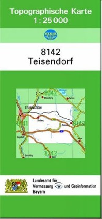 Topographische Karte Bayern Teisendorf