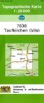 Topographische Karte Bayern Taufkirchen (Vils)