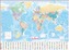 Collins World Wall Laminated Map, Plano