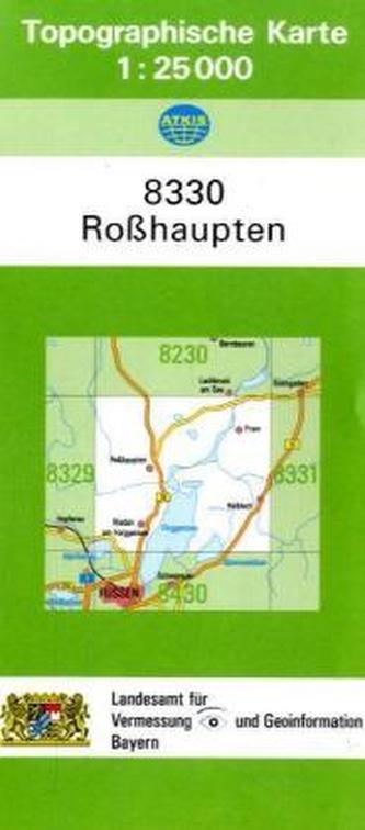 Topographische Karte Bayern Roßhaupten