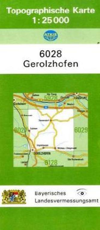 Topographische Karte Bayern Gerolzhofen