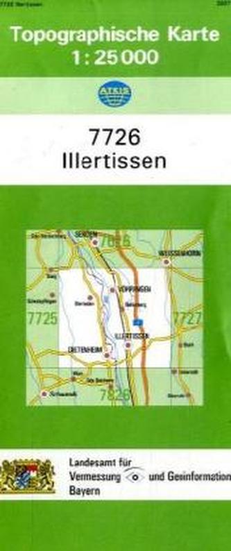 Topographische Karte Bayern Illertissen