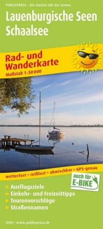 PUBPUBLICPRESS Rad- und Wanderkarte Lauenburgische Seen - Schaalsee