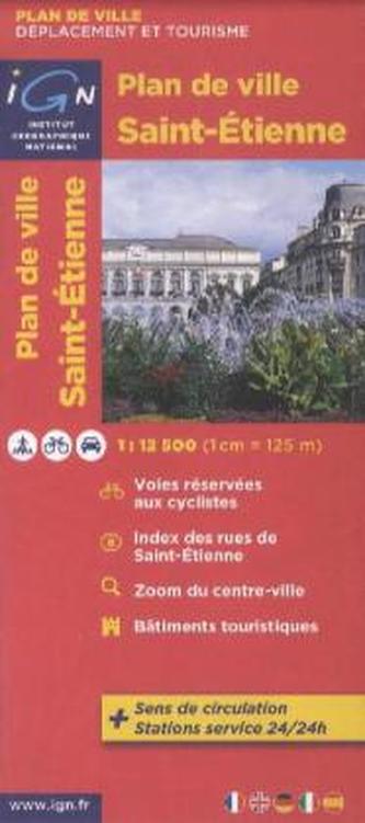 IGN Karte, Plan de ville Saint-Étienne