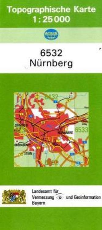 Topographische Karte Bayern Nürnberg
