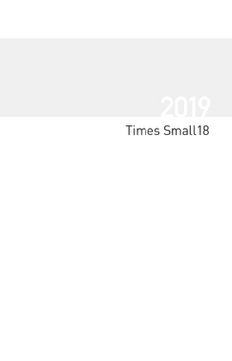 Buchkalender Times Small18 Einlage 2019