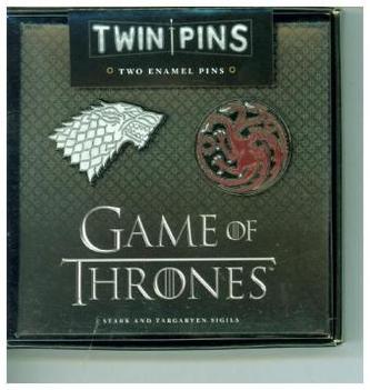 Game of Thrones Twin Pins: Stark and Targaryen Sigils