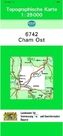 Topographische Karte Bayern Cham Ost