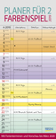 Farbenspiel - Planer für 2 2019