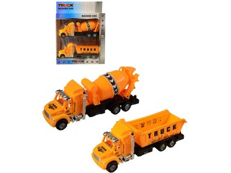 Auta stavební, 2 ks, na setrvačník