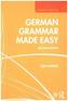 German Grammar Made Easy