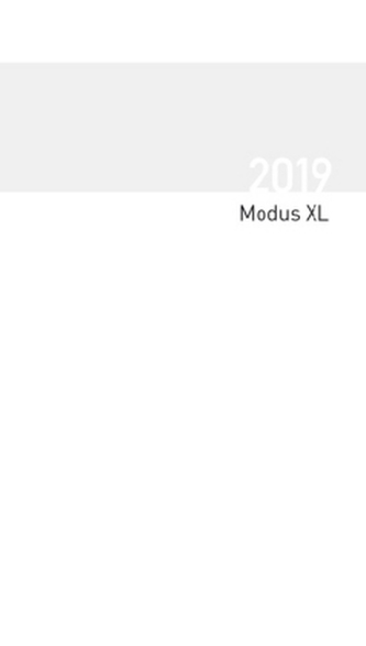Taschenkalender Modus XL geheftet Einlage 2019