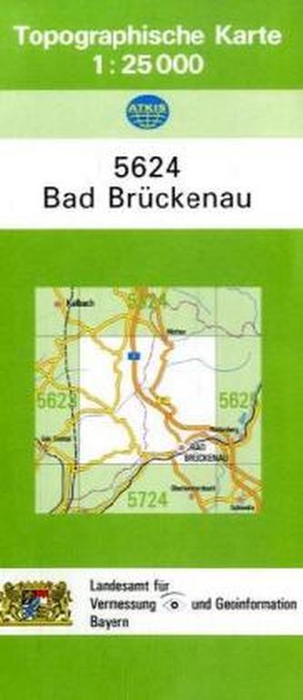 Topographische Karte Bayern Bad Brückenau