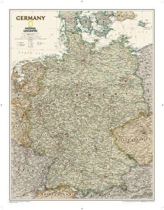 National Geographic Map Executive Germany, Planokarte