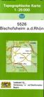 Topographische Karte Bayern Bischofsheim a. d. Rhön