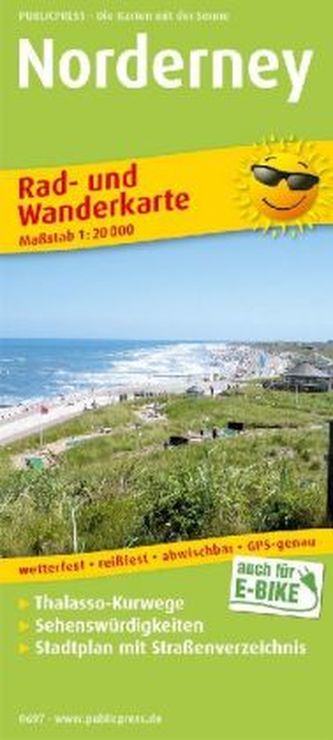 PublicPress Rad- und Wanderkarte Norderney