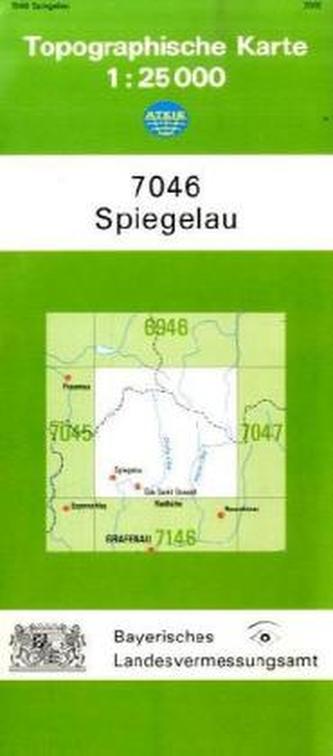 Topographische Karte Bayern Spiegelau