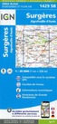 IGN Karte, Serie Bleue Surgères Aigrefeu