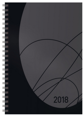 Wochentimer Flexi Colourlux schwarz 2019