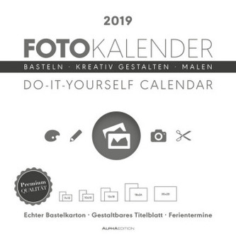 Fotokalender weiß / Do it yourself calendar 2019