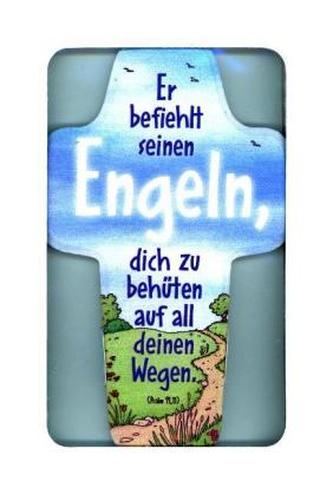 Kinderkreuz Er befiehlt seinen Engeln, dich zu behüten